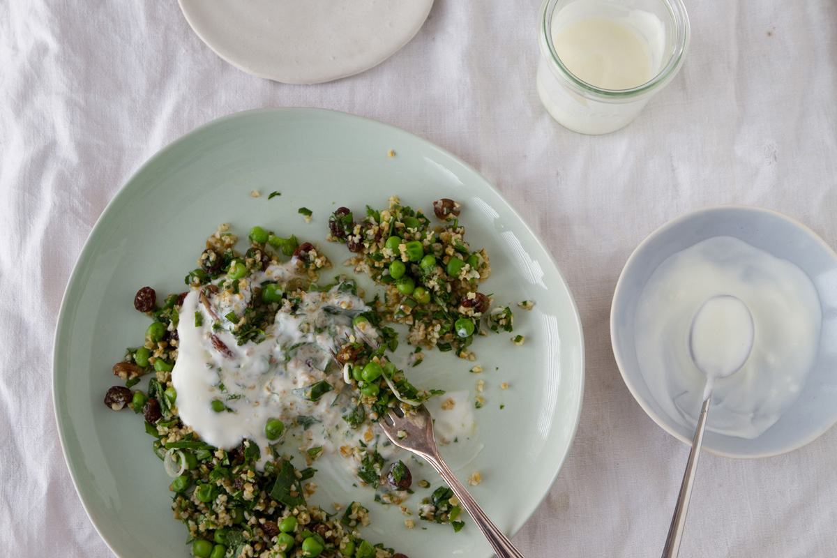 Bulgur Salad with Peas