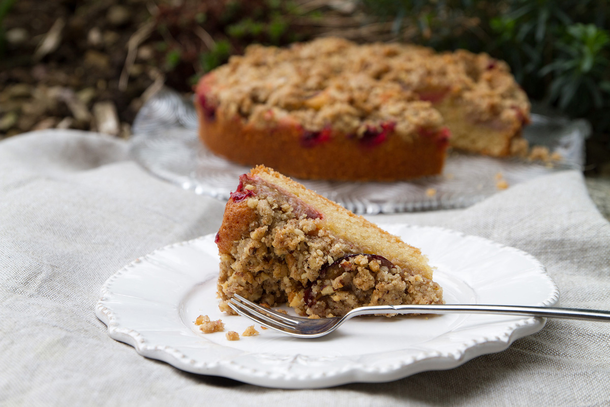 Plum Crumble Cake