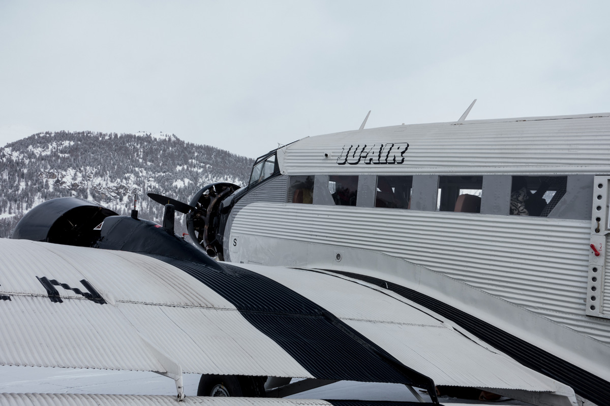 A Flight Over the Snowy Alps